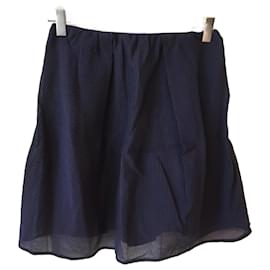 Carven-CARVEN  Skirts T.fr 38 cotton-Navy blue