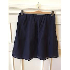 Carven-CARVEN  Skirts T.fr 38 cotton-Navy blue