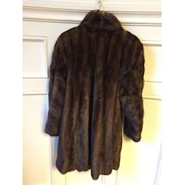 Autre Marque-NON SIGNE / UNSIGNED  Coats T.International M Fur-Brown