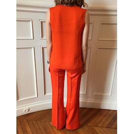 Stella Mc Cartney-STELLA MCCARTNEY  Trousers T.fr 36 SYNTHETIC-Orange