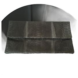 Autre Marque ANDERE Clutch-Taschen T. Exotische Leder Grau