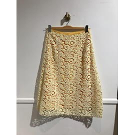 Miu Miu-MIU MIU Faldas Camiseta.Poliéster XS Internacional-Amarillo