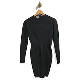 Alaïa-ALAIA  Dresses T.International M Wool-Black