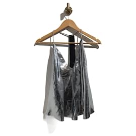 Isabel Marant-ISABEL MARANT Tops Camiseta.fr 38 Seda-Plata