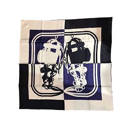 Hermès HERMES Bufandas T.  Seda Blanco