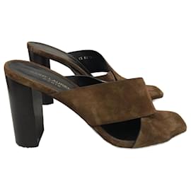 Saint Laurent-SAINT LAURENT  Sandals T.eu 38 Suede-Brown