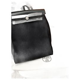 Hermès HERMES Mochilas T.  paño Negro