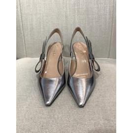 Dior-DIOR  Heels T.eu 37 Leather-Silvery