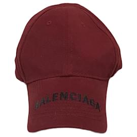 Balenciaga-BALENCIAGA  Hats T.International L Cotton-Dark red