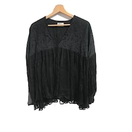 Stella Forest-STELLA FOREST  Tops T.International L Synthetic-Black