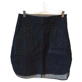 STUDIO NICHOLSON  Skirts T.fr 40 Denim - Jeans Navy blue
