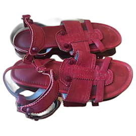 Balenciaga-BALENCIAGA  Sandals T.eu 38 Leather-Red