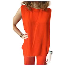 Stella Mc Cartney-T-shirts STELLA MCCARTNEY.fr 36 SYNTHÉTIQUE-Orange