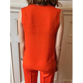 Stella Mc Cartney-Camiseta STELLA MCCARTNEY.fr 36 SINTÉTICO-Naranja