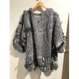 Autre Marque-NIZHONI  Knitwear T.fr 34 WOOL-Grey