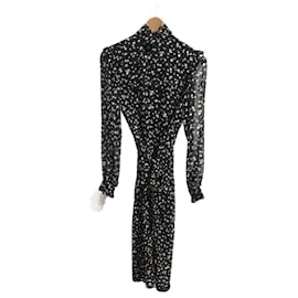 Saint Laurent-SAINT LAURENT  Dresses T.fr 36 silk-Black