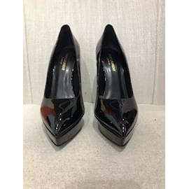 Saint Laurent-SAINT LAURENT  Heels T.eu 39 Patent leather-Black