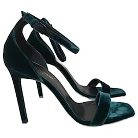 Saint Laurent-SAINT LAURENT  Sandals T.eu 39.5 velvet-Green