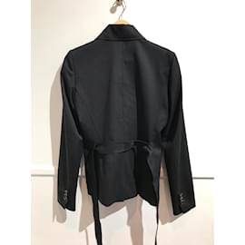 Yves Saint Laurent-YVES SAINT LAURENT  Jackets T.fr 38 WOOL-Black
