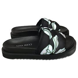 NINA RICCI  Sandals T.eu 39 cloth Black
