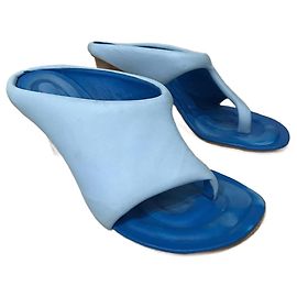 JACQUEMUS  Sandals T.eu 39 Leather Blue