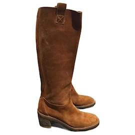 MARC JACOBS Stiefel T.EU 38 Wildleder- Kamel