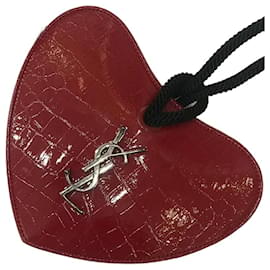 Saint Laurent-SAINT LAURENT  Handbags T.  Leather-Red