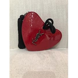 Saint Laurent-SAINT LAURENT  Handbags T.  Leather-Red