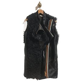 BOUCHRA JARRAR  Jackets T.fr 38 Leather Black