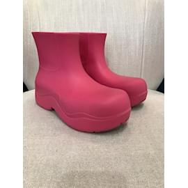 Bottega Veneta-BOTTEGA VENETA  Ankle boots T.eu 37 rubber-Pink