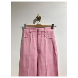 Jacquemus-JACQUEMUS  Trousers T.fr 32 Viscose-Pink