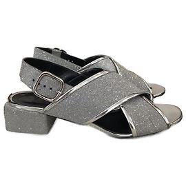 MARNI  Sandals T.eu 40 Leather Silvery