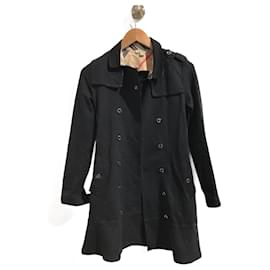 Burberry-BURBERRY Vestes et manteaux T.FR 12 ans - XS Coton-Noir