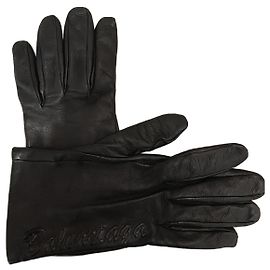 BALENCIAGA  Gloves T.inches 8.5 Leather Black