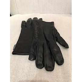 Balenciaga-BALENCIAGA  Gloves T.inches 8.5 Leather-Black