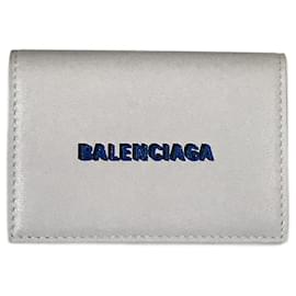Balenciaga-BALENCIAGA Geldbörsen T.  Rindsleder-Weiß