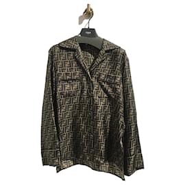 Fendi-FENDI  Tops T.International XS Silk-Brown