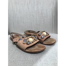 By Malene Birger-OTHER  Sandals T.eu 38 Leather-Beige