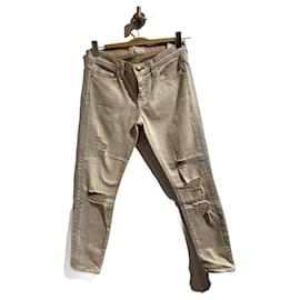 Current Elliott-AKTUELLE ELLIOTT Jeans T.US 27 Baumwolle-Beige