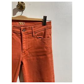 Mother-MADRE Jeans T.US 27 Algodón-Naranja