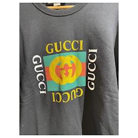Gucci-GUCCI  Knitwear & sweatshirts T.International S Cotton-Black