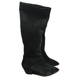 Autre Marque NON SIGNE / UNSIGNED Boots T.EU 37 Suede Black
