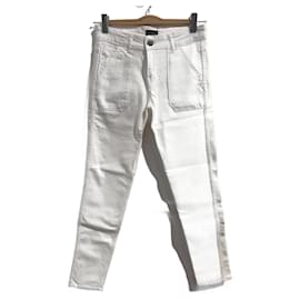Autre Marque-NON SIGNE / UNSIGNED Jeans T.US 26 Baumwolle-Weiß