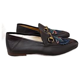 Gucci-GUCCI  Flats T.eu 44 Leather-Brown