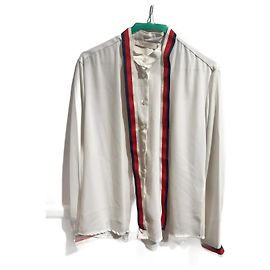 Autre Marque NON SIGNE / UNSIGNED Tops T.International L Synthetic White