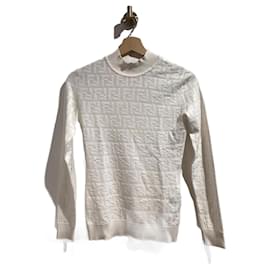 Fendi-FENDI  Knitwear T.IT 38 Viscose-White