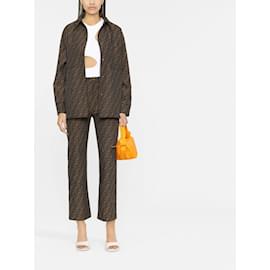 Fendi-FENDI  Jackets T.IT 44 Polyester-Brown