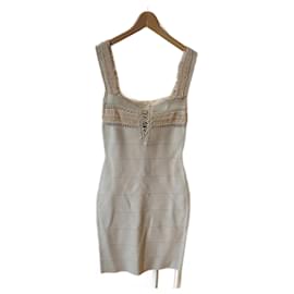 Herve Leger-HERVE LEGER Kleider T.International S Synthetic-Beige