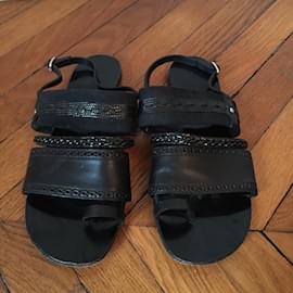 Proenza Schouler-PROENZA SCHOULER  Sandals T.eu 38 Leather-Black