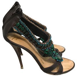 Sandales GIUSEPPE ZANOTTI T.EU 36 Cuir Marron